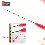 3pcs/lot Led electronic wooden fishing float