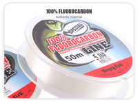 Angryfish fluorocarbon fishing line  50m transparent/Pink super strong
