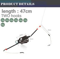 FISH KING Fishing lure cage with line hooks 20G-80G length 47CM