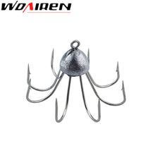 1pcs fishing hook bait barb fishhook carbon steel eight claw hook