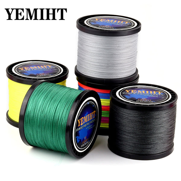 Yemiht Lure line multicolour PE braided wire 4 strands multifilament