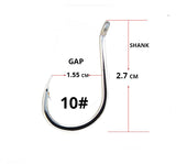 50pcs/ Lots octopus Fishing hooks set high quanlity circle hook for carp fishing