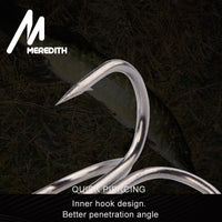 MEREDITH 20Pcs/lot fishing hooks high steel carbon material