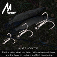 MEREDITH 20Pcs/lot fishing hooks high steel carbon material