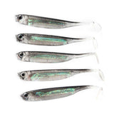 5Pcs/lot Fishing Soft Bait 7CM 7.5CM 1.7G 2.3G 2.7G