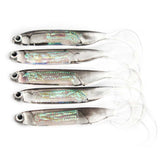 5Pcs/lot Fishing Soft Bait 7CM 7.5CM 1.7G 2.3G 2.7G