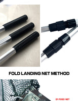 Aluminum Alloy 150/170/210cm Retractable Fishing Net Telescoping Foldable