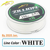ZILLION Fishing line at 8 braided PE line floating braid lines 150m