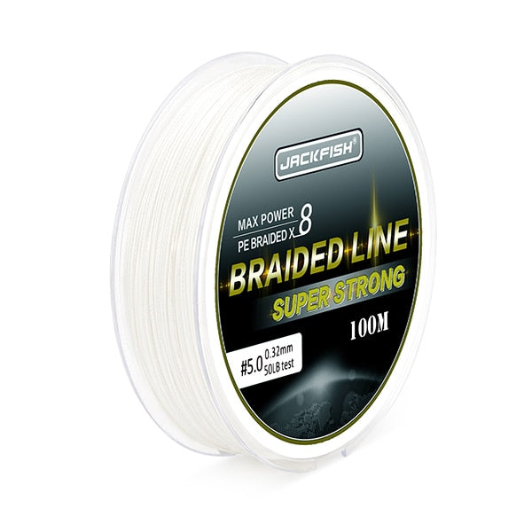 JACKFISH 100M Fluorocarbon Fishing Line red/clear two colors 4