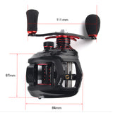 JOHNCOO Bait casting reel 13kg max drag sea fishing reel 11+1 BB 7.1:1