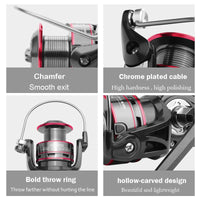 Fishing Reel 8KG pike black red spinning reel