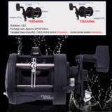 Sougayilang saltwater fishing reels TSSD 3000L-4000L trolling drum fishing reel