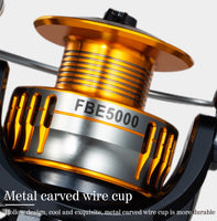 Q&L 2000-7000 carp fishing reels with metal cup FBE 5.0:1 KG