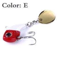 1Pcs Rotating Metal VIB vibration Bait Spinner Spoon Fishing Lures 9g 16g 21g