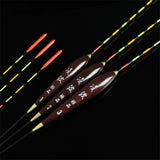 3pcs Wood fluorescent fishing float