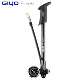 GIYO Foldable 300psi High-pressure Bike Air Shock Pump with Lever & Gauge