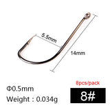 High Carbon fishing hook sode with eye Japan tackle fishing hook