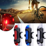 Bike Light Waterproof Rear Tail Light LED USB Rechargeable Mountain Bike