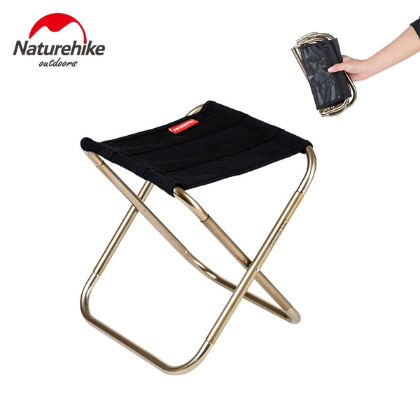 Naturehike outdoor compact folding aluminum chair camping stool