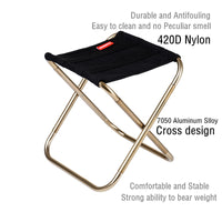 Naturehike outdoor compact folding aluminum chair camping stool