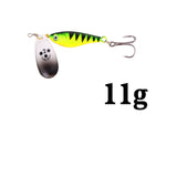 1pcs Rotating Metal Spinner Fishing Lures 11g 15g 20g