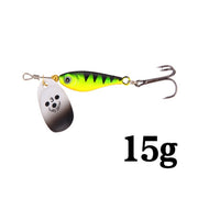 1pcs Rotating Metal Spinner Fishing Lures 11g 15g 20g