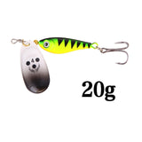 1pcs Rotating Metal Spinner Fishing Lures 11g 15g 20g