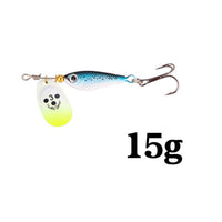 1pcs Rotating Metal Spinner Fishing Lures 11g 15g 20g