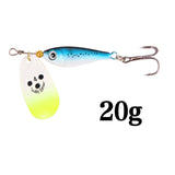 1pcs Rotating Metal Spinner Fishing Lures 11g 15g 20g