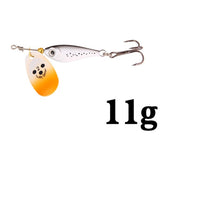 1pcs Rotating Metal Spinner Fishing Lures 11g 15g 20g