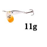 1pcs Rotating Metal Spinner Fishing Lures 11g 15g 20g