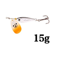 1pcs Rotating Metal Spinner Fishing Lures 11g 15g 20g