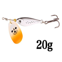 1pcs Rotating Metal Spinner Fishing Lures 11g 15g 20g