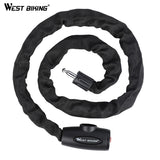 WEST BIKING Bicycle Lock Steel Anti-Theft Bike Chain