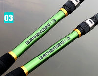 GHOTDA 2.1M/2.4M/2.7M/30.M/3.6M carp fishing rod feeder hard FRP carbon fiber