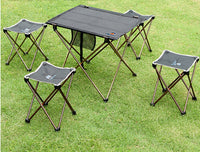 AOTU Folding Table For Outdoor Portable Aluminum Square Table