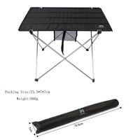 AOTU Folding Table For Outdoor Portable Aluminum Square Table