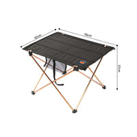 AOTU Folding Table For Outdoor Portable Aluminum Square Table