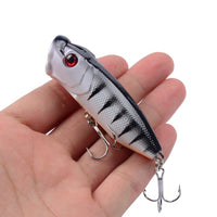 Hot 1pcs Fishing Lures 6.5cm/12g Topwater Popper Bait