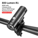ROCKBROS Bike Light Rainproof USB Rechargeable LED 2000mAh MTB