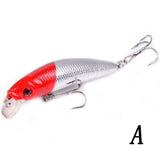 Aorace Minnow Fishing Lure 70mm 8g 3D Eyes Crankbait wobbler