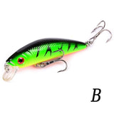 Aorace Minnow Fishing Lure 70mm 8g 3D Eyes Crankbait wobbler