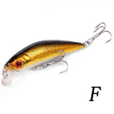 Aorace Minnow Fishing Lure 70mm 8g 3D Eyes Crankbait wobbler