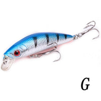 Aorace Minnow Fishing Lure 70mm 8g 3D Eyes Crankbait wobbler