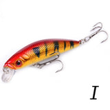 Aorace Minnow Fishing Lure 70mm 8g 3D Eyes Crankbait wobbler