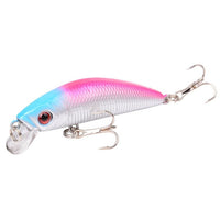 Aorace Minnow Fishing Lure 70mm 8g 3D Eyes Crankbait wobbler