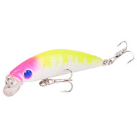 Aorace Minnow Fishing Lure 70mm 8g 3D Eyes Crankbait wobbler