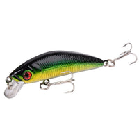 Aorace Minnow Fishing Lure 70mm 8g 3D Eyes Crankbait wobbler