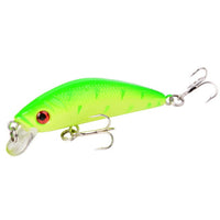 Aorace Minnow Fishing Lure 70mm 8g 3D Eyes Crankbait wobbler