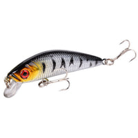 Aorace Minnow Fishing Lure 70mm 8g 3D Eyes Crankbait wobbler